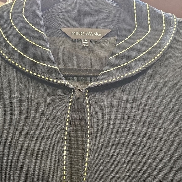 Ming Wang Green and Black Blazer Elegant Style - Picture 3 of 14